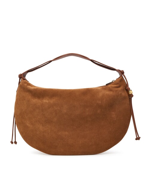 THESS SUEDE BIM Maxi-Schultertasche aus Leder Cognac - Damentaschen