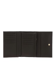 COCCINELLE METALLIC SOFT Bifold-Brieftasche aus geh&auml;mmertem Leder Dreck - Brieftaschen Damen - 2