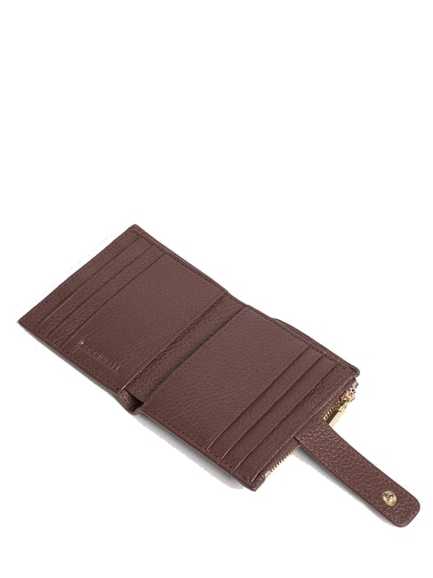 METALLIC SOFT Mini-Geldb&ouml;rse aus Leder Beere - Brieftaschen Damen