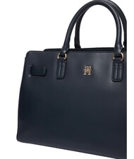 TOMMY HILFIGER TH JOY Gro&szlig;e Handtasche mit abnehmbarem Schultergurt Raum blau - Damentaschen - 5