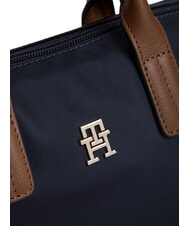 TOMMY HILFIGER POPETTE Handtasche mit Schulterriemen und Logo Raum blau - Damentaschen - 5