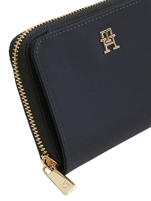 TH ICON Mittelgro&szlig;e Geldb&ouml;rse mit Rei&szlig;verschluss und Logo Raum blau - Brieftaschen Damen