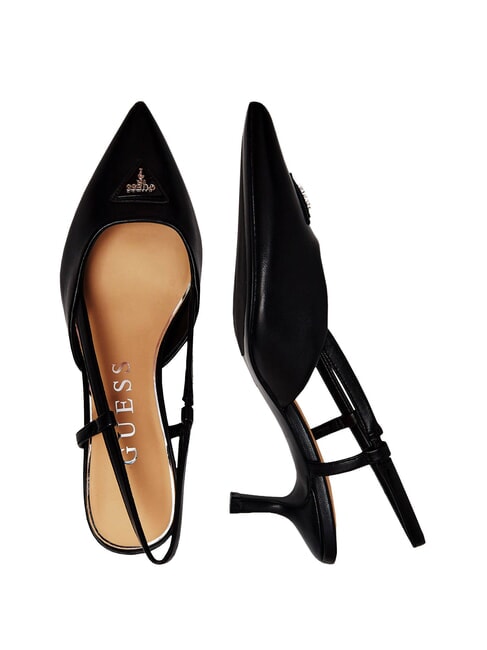 YANNO2 Lederdekollet&eacute; mit 5,8 cm hohem Absatz SCHWARZ - Damenschuhe