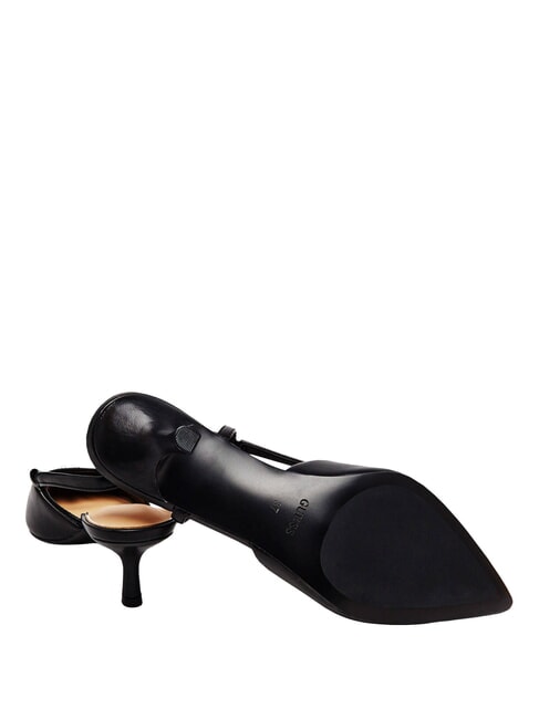 YANNO2 Lederdekollet&eacute; mit 5,8 cm hohem Absatz SCHWARZ - Damenschuhe