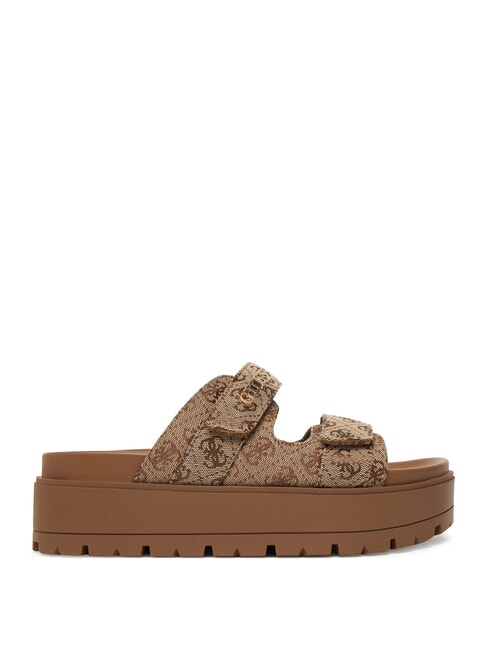 FAXON2 6,5 cm Keilsandalen Beige / Braun - Damenschuhe