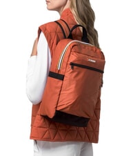 KWAY MID LAON Wasserabweisender Nylon-Rucksack orange-br&auml;unlich - Rucks&auml;cke f&uuml;r Schule &amp; Freizeit - 2