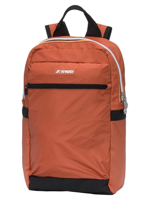 MID LAON Wasserabweisender Nylon-Rucksack orange-br&auml;unlich - Rucks&auml;cke f&uuml;r Schule &amp; Freizeit
