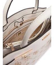 GUESS MELINDA Handtasche mit Schulterriemen Off-White-Logo - Damentaschen - 4