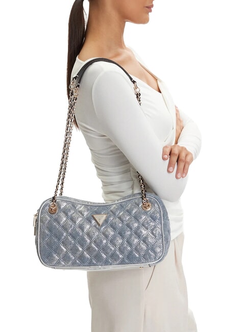 GIULLY2 Umh&auml;ngetasche Metallic-Denim - Damentaschen
