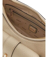 GUESS JESSA Hobo-Schultertasche Taupe - Damentaschen - 4