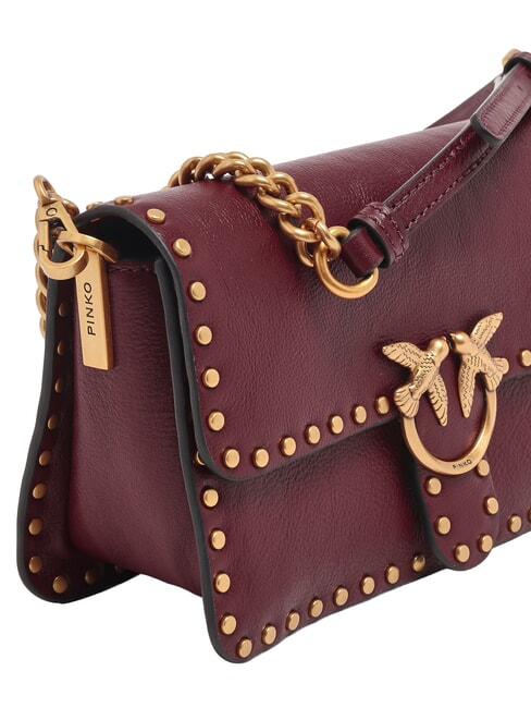 LOVE ONE SLOUCHY Mini-Schultertasche intensives Johannisbeer-Antikgold - Damentaschen