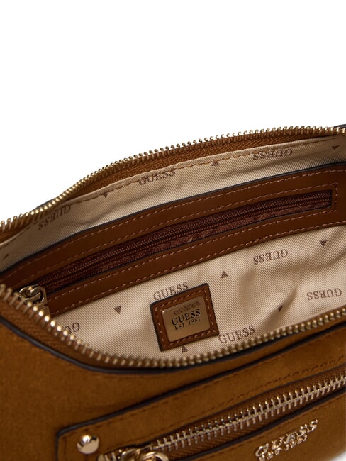 MARSHA Schultertasche aus Wildleder COGNAC - Damentaschen