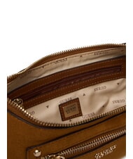 GUESS MARSHA Schultertasche aus Wildleder COGNAC - Damentaschen - 4