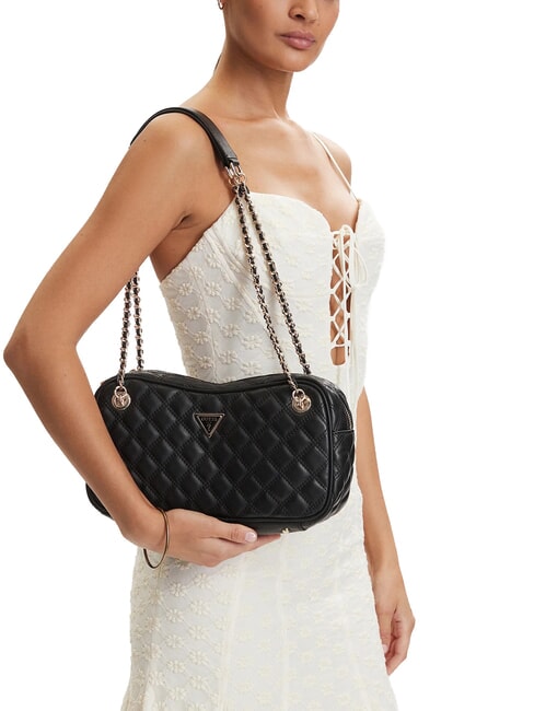GIULLY 2 Schultertasche / Umh&auml;ngetasche SCHWARZ - Damentaschen