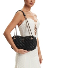 GUESS GIULLY 2 Schultertasche / Umh&auml;ngetasche SCHWARZ - Damentaschen - 2