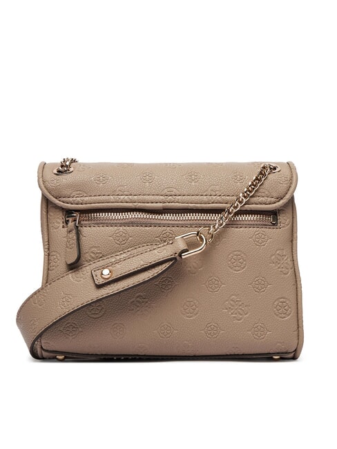 ANISE Mini-Schultertasche / Umh&auml;ngetasche Logo in dunklem Taupe - Damentaschen
