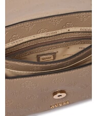 GUESS ANISE Mini-Schultertasche / Umh&auml;ngetasche Logo in dunklem Taupe - Damentaschen - 4