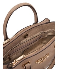 GUESS ANISE L Handtasche mit Schulterriemen Logo in dunklem Taupe - Damentaschen - 4