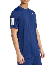ADIDAS CLUB 3 STRIPES Tennis-T-Shirt Blau - Herren-T-Shirts - 3