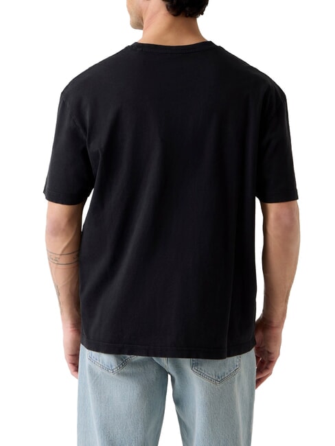 ACID WASH Baumwoll-T-Shirt jetbla - Herren-T-Shirts