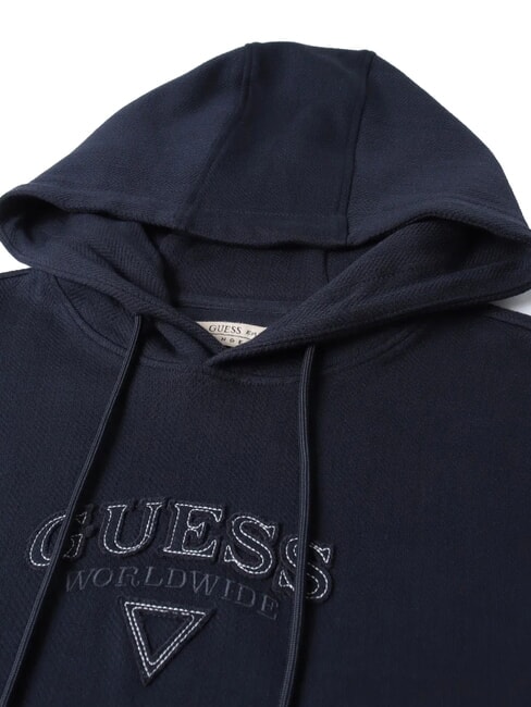 TEXTURED PATCH LOGO Kapuzenpullover smartblue - Sweatshirts Herren