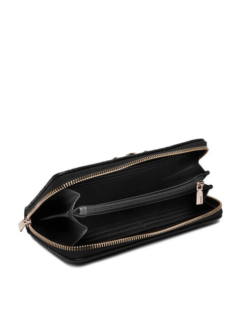 ANISE Mittlere Geldb&ouml;rse schwarzes Logo - Brieftaschen Damen