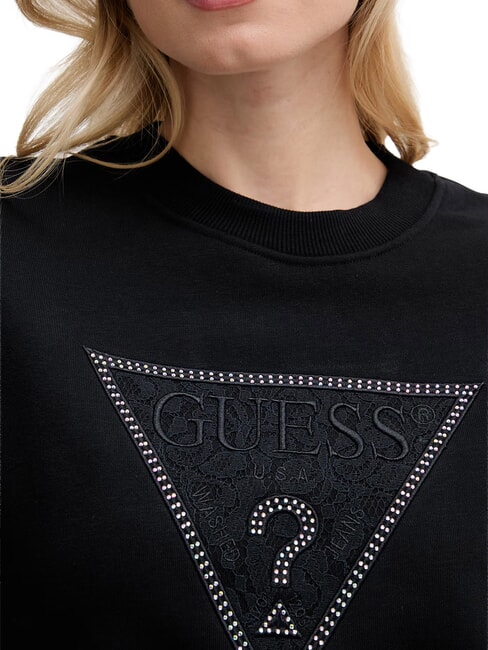 TRIANGLE LACE Sweatshirt jetbla - Sweatshirts Damen