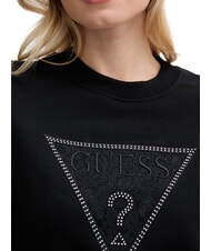 GUESS TRIANGLE LACE Sweatshirt jetbla - Sweatshirts Damen - 3