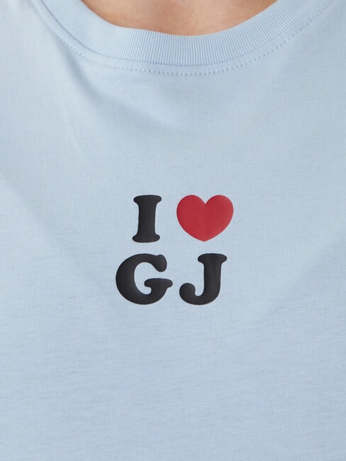 I LOVE Baumwoll-T-Shirt Nebelblau - T-Shirts und Tops f&uuml;r Damen