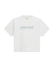 GUESS JEANS BOXY PRINT STAR Baumwoll-T-Shirt purwei&szlig; - T-Shirts und Tops f&uuml;r Damen - 3