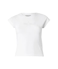 GUESS JEANS RAGLAN Baumwoll-T-Shirt purwei&szlig; - T-Shirts und Tops f&uuml;r Damen - 3