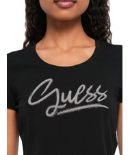 GUESS LEO TRIANGLE Kurzarm-T-Shirt jetbla - T-Shirts und Tops f&uuml;r Damen - 3