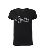 GUESS LEO TRIANGLE Kurzarm-T-Shirt jetbla - T-Shirts und Tops f&uuml;r Damen - 4