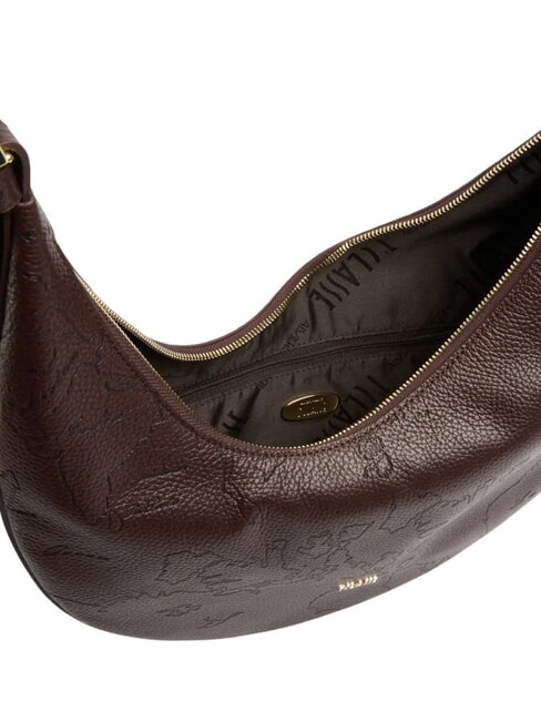 RISING MOON BAG Schultertasche, Leder Schokolade - Damentaschen