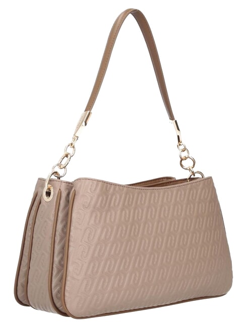 EMATITE Schultertasche mit Schultergurt Mokka - Damentaschen