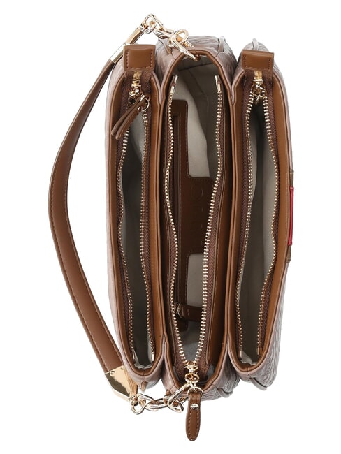 EMATITE Schultertasche mit Schultergurt Mokka - Damentaschen