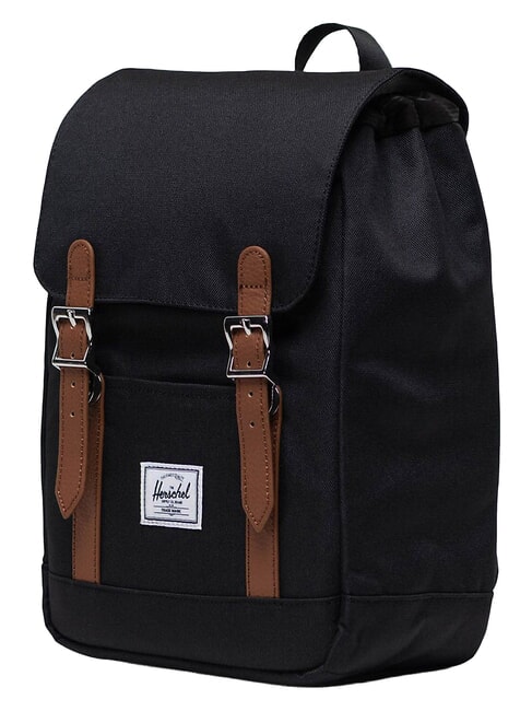 RETREAT Kleiner Rucksack SCHWARZ - Rucks&auml;cke f&uuml;r Schule &amp; Freizeit