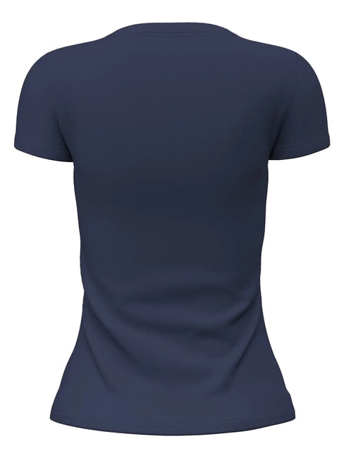 GLITTER LOGO Kurz&auml;rmeliges, glitzerndes T-Shirt blau geschw&auml;rzt - T-Shirts und Tops f&uuml;r Damen