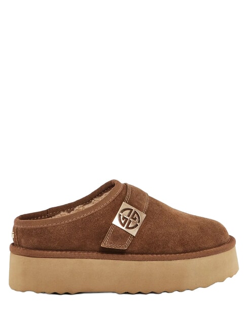 LELLA Wildlederclogs COGNAC - Damenschuhe