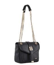 GAUD&Igrave; LYNN PLAIN Mini-Umh&auml;ngetasche mit Kettenschulterriemen SCHWARZ - Damentaschen - 2
