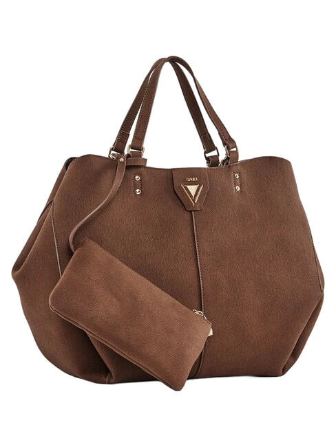 GOLENE Schultertasche mit abnehmbarer Clutch BRAUN - Damentaschen