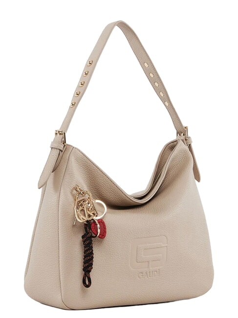 GRETA Schultertasche mit Anh&auml;nger Knochen - Damentaschen