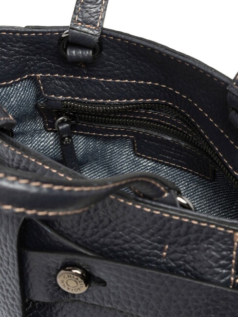 MIRANDA Lederhandtasche mit Schulterriemen Schwarz - Damentaschen
