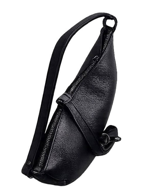 CALIPSO Schultertasche, Leder Schwarz - Damentaschen
