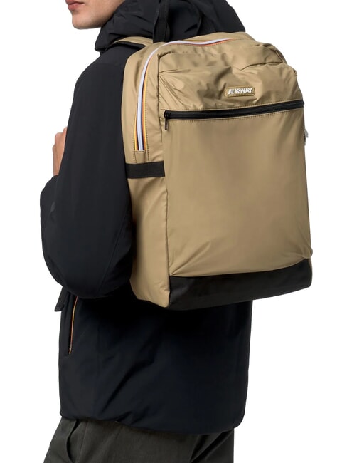 LAON Nylonrucksack beige khaki - Rucks&auml;cke f&uuml;r Schule &amp; Freizeit