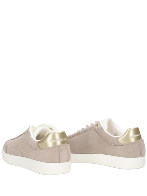 BEA Ledersneakers Schrift + blassgold - Damenschuhe