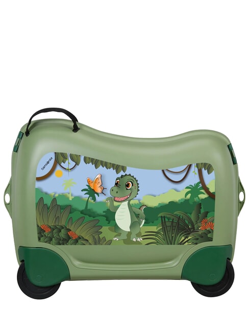 DREAM2GO Aufsitzbarer Kindertrolley DINO-REX - Handgep&auml;ck