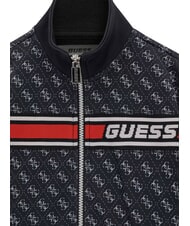 GUESS KIDS ACTIVE Sweatshirt mit durchgehendem Rei&szlig;verschluss 4g aop tiefschwarz - Sweatshirts Kinder - 3