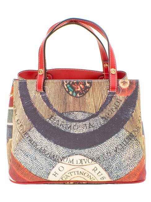 PLANETARIUM Handtasche mit Schulterriemen klassisch/ koralle - Damentaschen