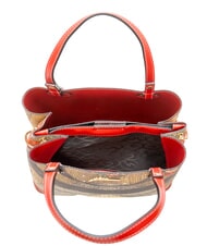 GATTINONI PLANETARIUM Handtasche mit Schulterriemen klassisch/ koralle - Damentaschen - 5